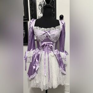 NWT Dolls Kill / Trickz N’ Treatz Marie Antoinette Eat Cake Costume Dress